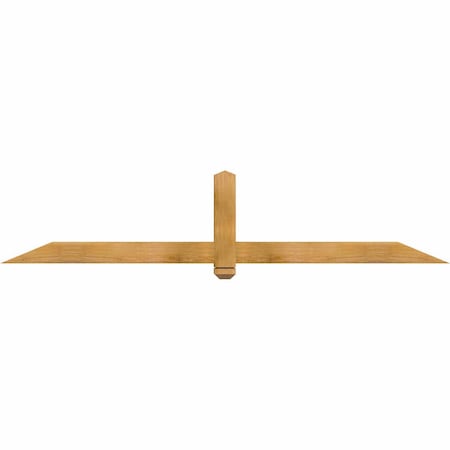 Ekena Millwork Eugene Rough Sawn Timber Gable Bracket, Western Red Cedar, 84"W x 17"H x 4"D x 4"F, 5/12 Pitch GBW084X17X0404EUG00RWR